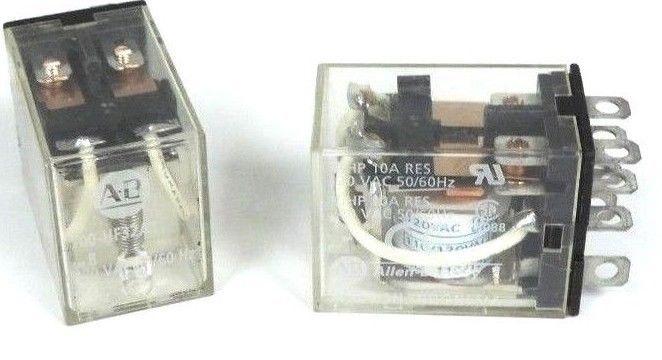 LOT OF 2 ALLEN BRADLEY 700-HF32A1 SER. B RELAYS, 700HF32A1, 120 VAC 50/60HZ