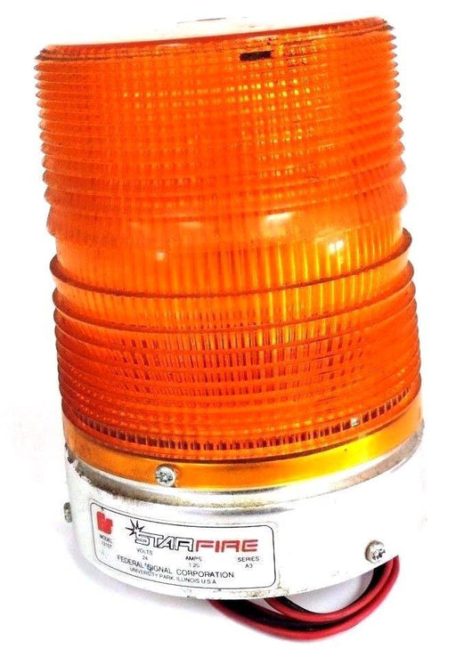 FEDERAL SIGNAL 131ST AMBER STROBE LIGHT SERIES A3 24VOLTS 1.25AMPS 131ST-24