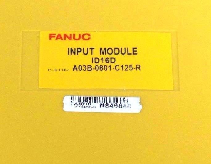 FANUC A03B-0801-C125-R INPUT MODULE ID16D A03B0801C125R REFURBISHED