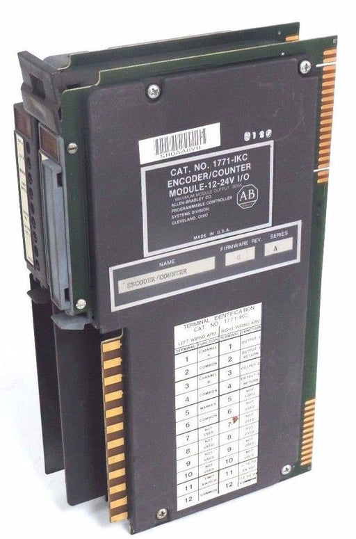 ALLEN BRADLEY 1771-IKC ENCODER COUNTER MODULE SER A FW REV G 12-24V 1771IKC