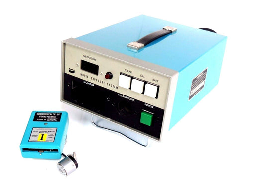 BENDIX MODEL 1100 NOISE EXPOSURE SYSTEM P/N 2416433-0001 W/ 2416432 MONITORS