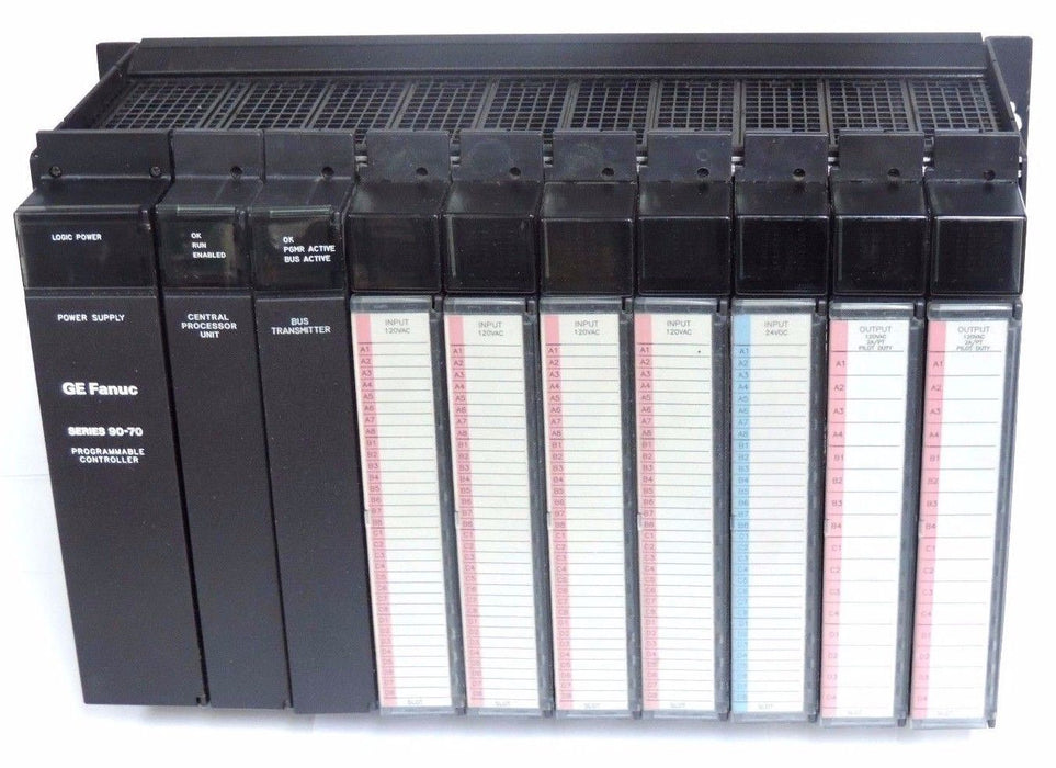 FANUC IC697CHS790D RACK 9-SLOT RACK W/ IC697PWR710 POWER SUPPLY IC697CPU771