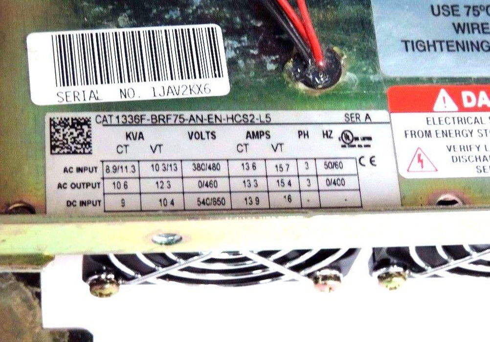 ALLEN BRADLEY 1336F-BRF75-AN-EN-HCS2-L5 DRIVE 5.5HP SER. A 1336FBRF75ANENHCS2L5