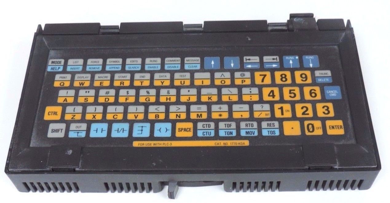 ALLEN BRADLEY 1770-FE PLC-3 KEYBOARD P/N 966270-02 F/W REV. E SER A 1770FE