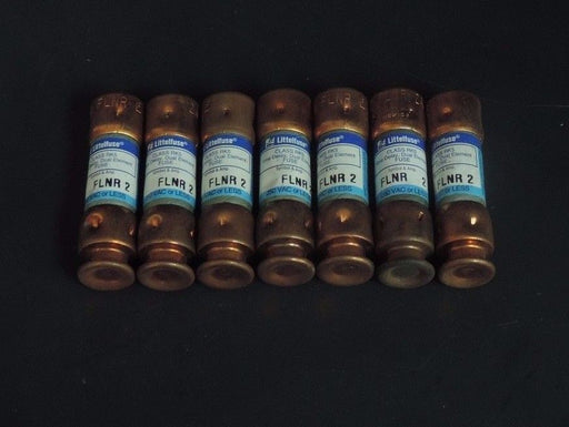 LOT OF 7 LITTELSE FLNR2 CLASS RK5 FUSES 250 VAC OR LESS