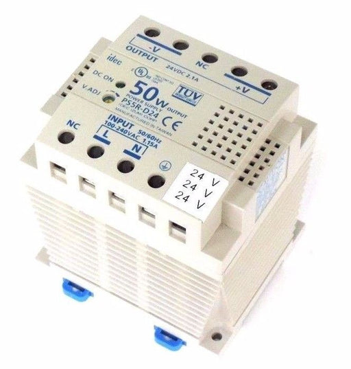 IDEC PS5R-D24 POWER SUPPLY 50W OUTPUT 100-240VAC 50/60HZ 1.15A PS5RD24