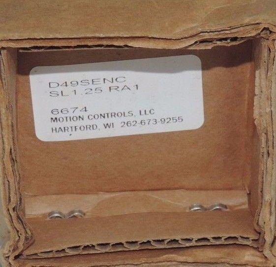 NIB MOTION CONTROLS D-49SENC SL1.25 RA1 PNEUMATIC CYLINDER D-49SENC-SL1.25 RA1