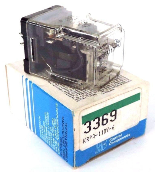 NIB POTTER AND BRUMFIELD KRPA-11DY-6 RELAY 6VDC KRPA11DY6
