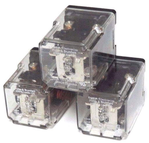 LOT OF 3 POTTER & BRUMFIELD KRPA-11AN-120 POWER RELAYS 120V 50/60HZ KRPA11AN120