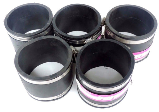 LOT OF 5 NEW FERNCO P1056-44 FLEXIBLE PIPE CONNECTIONS 4" 1056-44