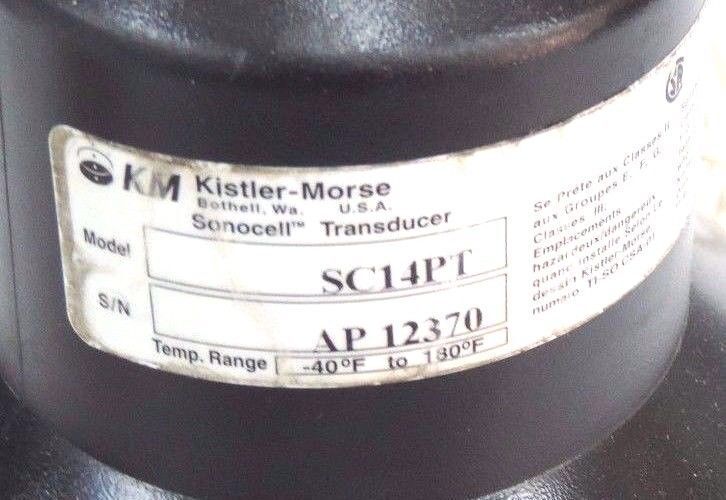 KISTLER MORSE SC14PT SONOCELL TRANSDUCER -40 TO 180DEG F, 14KHZ