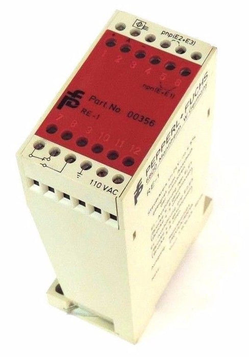 LOT OF 2 PEPPERL & FUCHS RE1110V PHOTOELECTRIC CONTROLS RE1 PART. NR. 00356 115V