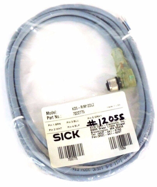 NEW SICK KD5-RIM122L2 CABLE FEMALE RIGHT-ANGLE P/N 7022775