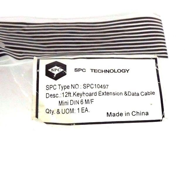 NEW SPC TECHNOLOGY SPC10497 12FT KEYBOARD EXTENSION CABLE