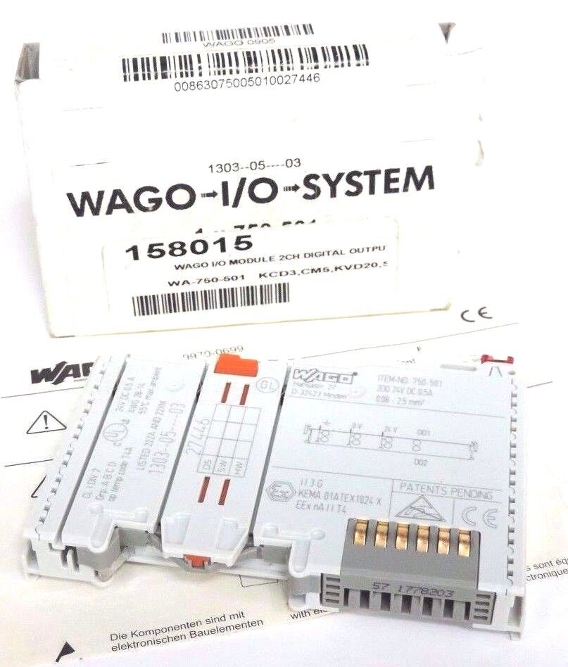 NEW WAGO 750-5012 CHAN OUT 24VDC 0.5A MODULE 7505012