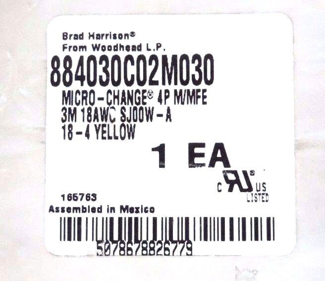 NIB BRAD HARRISON 884030C02M030 MICRO-CHANGE CABLE