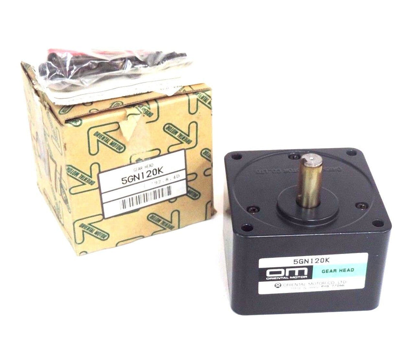 NIB ORIENTAL MOTORS 5GN120K GEAR HEAD 120:1 RATIO