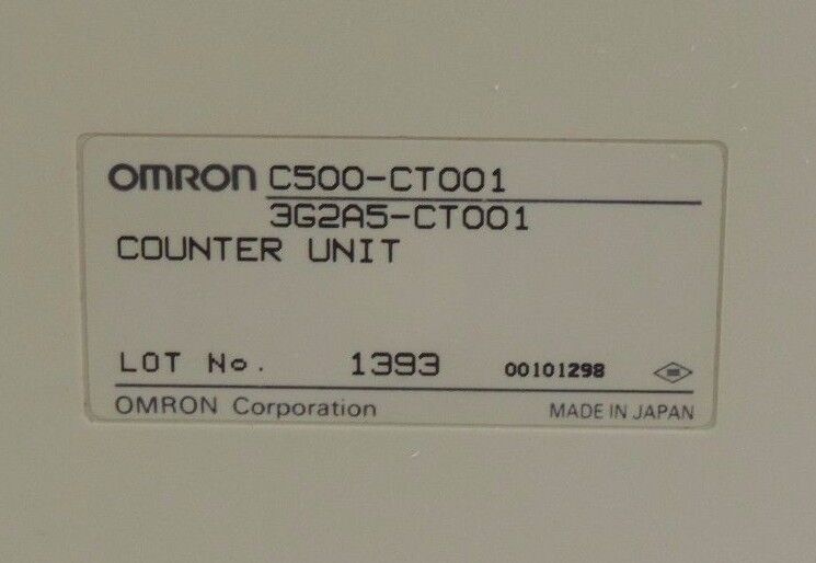 OMRON C500-CT001 HIGH SPEED COUNTER UNIT 3G2A5-CT001