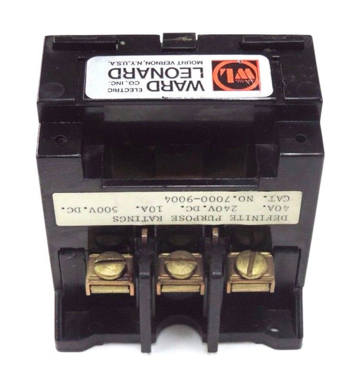 NEW WARD LEONARD 7000-9004 CONTACTOR 40A, 240VDC, 10A, 500VDC, 70009004