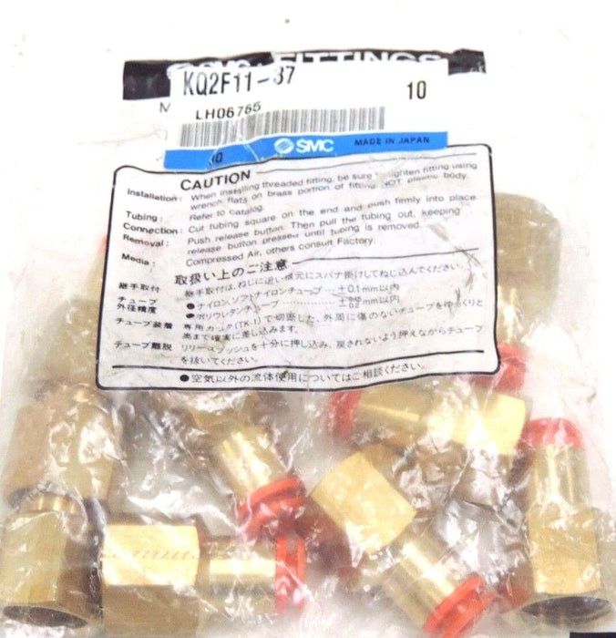 NEW SMC KQ2F11-37 FITTINGS FEMALE CONNECTOR KQ2F1137 (QTY:50)
