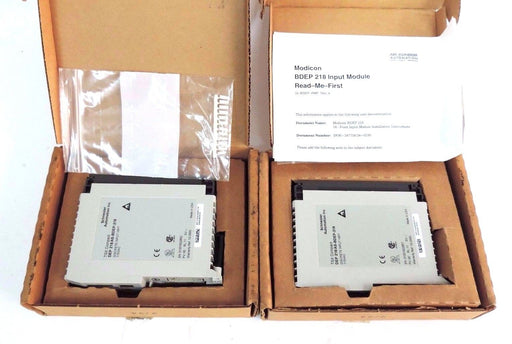 LOT OF 2 NIB SCHNEIDER AUTOMATION DEP 218/AS-BDEP-218 INPUT MODULES 16PT, 115VAC