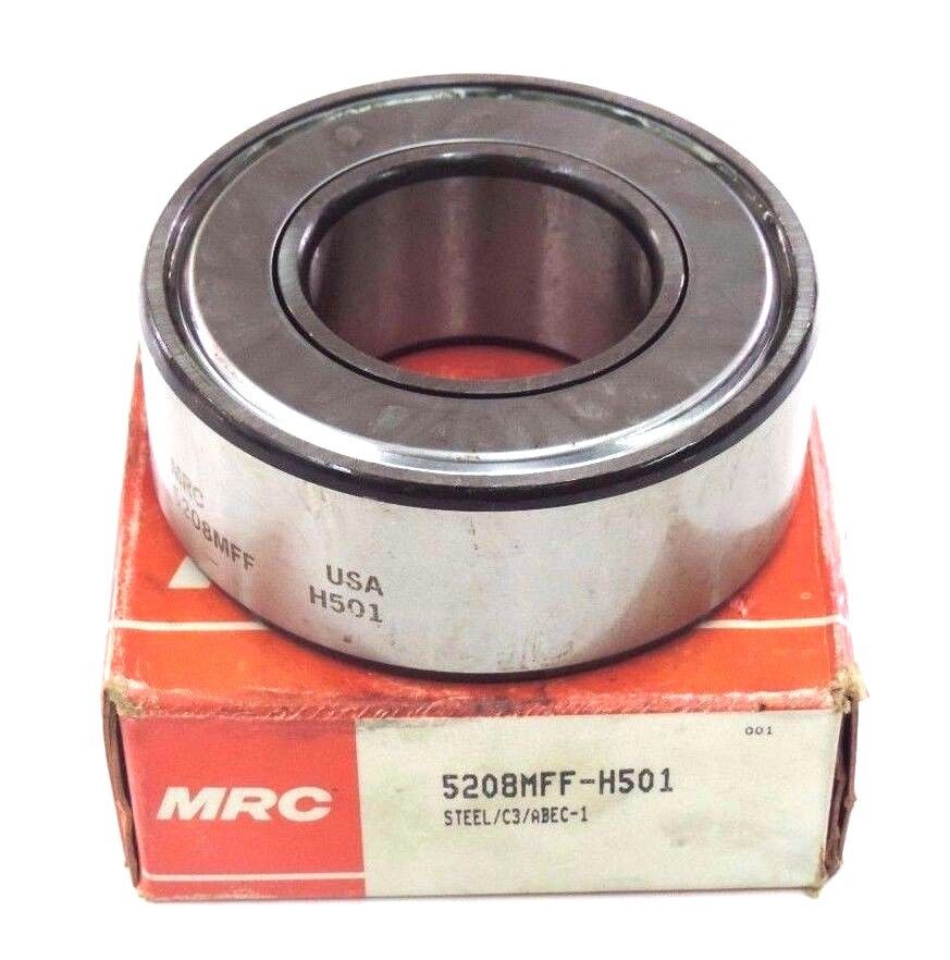 NIB MRC 5208MFF-H501 DOUBLE ROW BEARING STEEL/C3/ABEC-1, 76.21X17.69X37.12MM