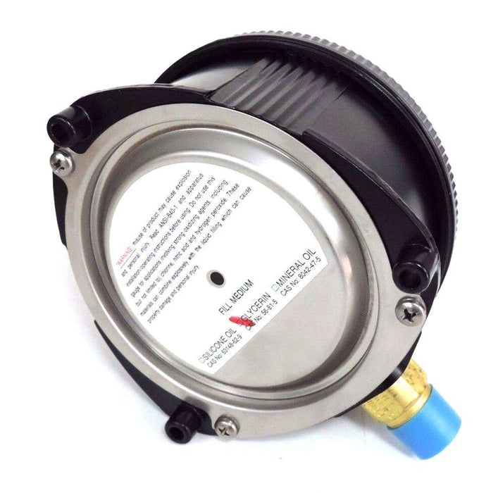 NIB USG 1X655 PRESSURE GAUGE 0-100PSI, 4 1/2'', 1901L, GLYCERIN, 1X655-2