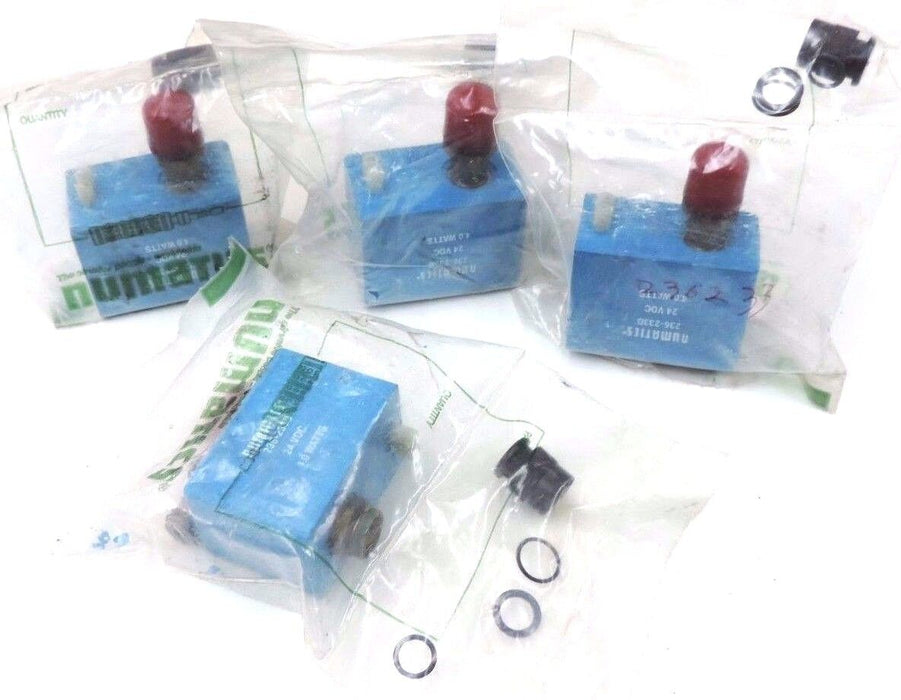 LOT OF 4 NEW NUMATICS 236-233B SOLENOID VALVES 4WATT, 24VDC, 236233B