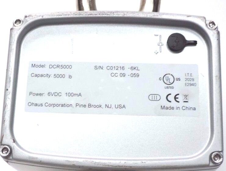 OHAUS 3000 SERIES DCR5000 CRANE SCALE CAPACITY: 5000 LBS
