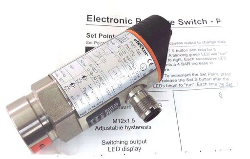 NIB IFM EFECTOR PB5120 PRESSURE SENSOR PB-400-SBM12-HFPKG/US/ /V