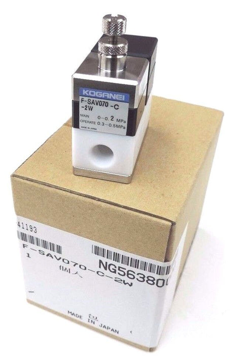 NIB KOGANEI F-SAV070-C-2W AIR OPERATED VALVE FSAV070C2W
