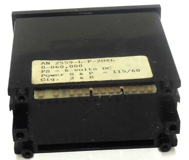 ANALOGIC AN2559-L-P-2DZL DIGITAL METER AN2559LP2DZL DATE 9006