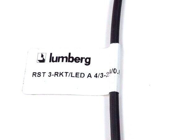 LOT OF 4 NEW LUMBERG RST3-RKT/LEDA4/3-224/0.6M CABLES