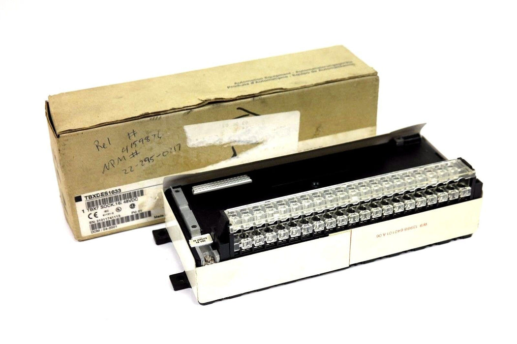 NIB SCHNEIDER AUTOMATION TBXDES1633 INPUT TBX7 SOCK. 16I 48VDC TBX-DES-1633