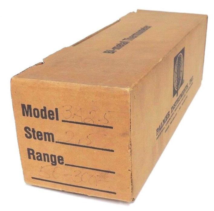 NIB PALMER ALL STAR 3A2.5 BIMETAL THERMOMETER 3" RANGE: 50/300F, STEM: 2.5
