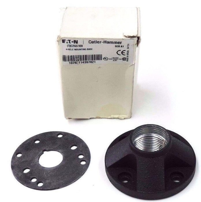NIB EATON CUTLER-HAMMER E26S109 4-HOLE MOUNTING BASE E26-S109 SER. A1