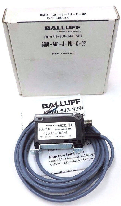 NIB BALLUFF BMO-A01-J-PU-C-02 MINIATURE PHOTOELECTRIC SENSOR BOS014H