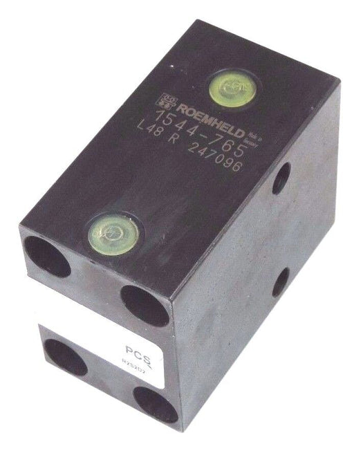 NEW ROEMHELD 1544-765 BLOCK CYLINDER CLAMP 1544765, L48 R 247096, 5937952-65