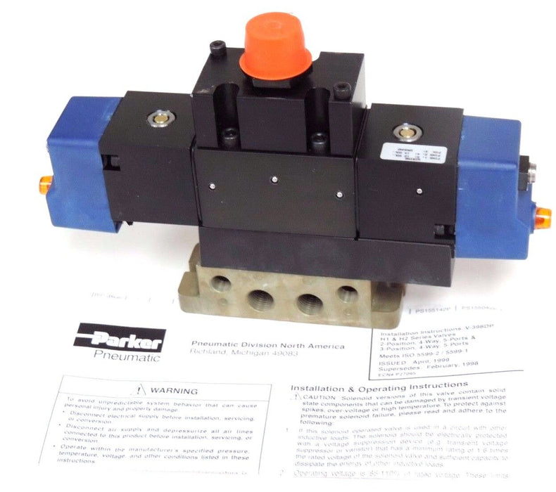 NEW PARKER H12A3BG3B9000GA VALVE 150PSI, 24VDC: 2.5W, H12WXBG3B9000GA , K593-330