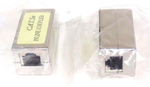 LOT OF 2 NEW ZIOTEK 180 0515 2"x 1"x 1" CAT5E INLINE COUPLERS SHIELDED CAT.5e
