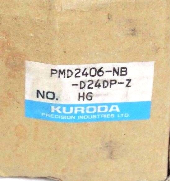 NIB KURODA PMD2406-NB-D24DP-Z SOLENOID VALVE HG, .2/.8MPA W/ AHR DC-24 COILS
