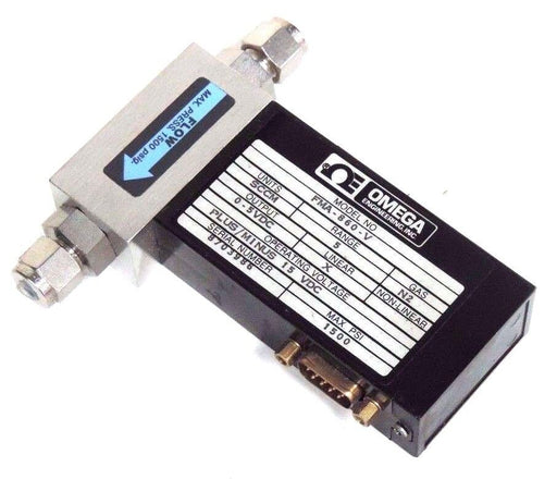NIB OMEGA FMA-860-V FLOW METER 0/5VDC, X LINEAR, SCCM, N2, 1500PSI, FMA860V