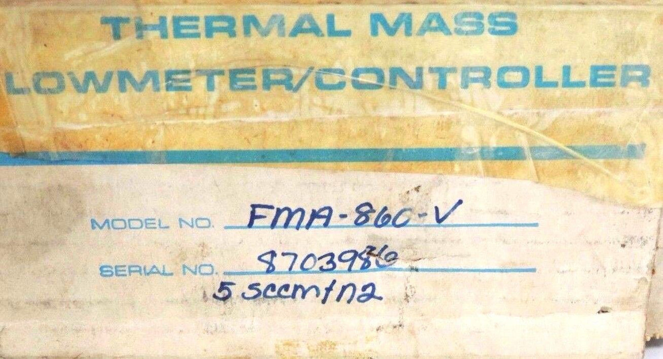 NIB OMEGA FMA-860-V FLOW METER 0/5VDC, X LINEAR, SCCM, N2, 1500PSI, FMA860V