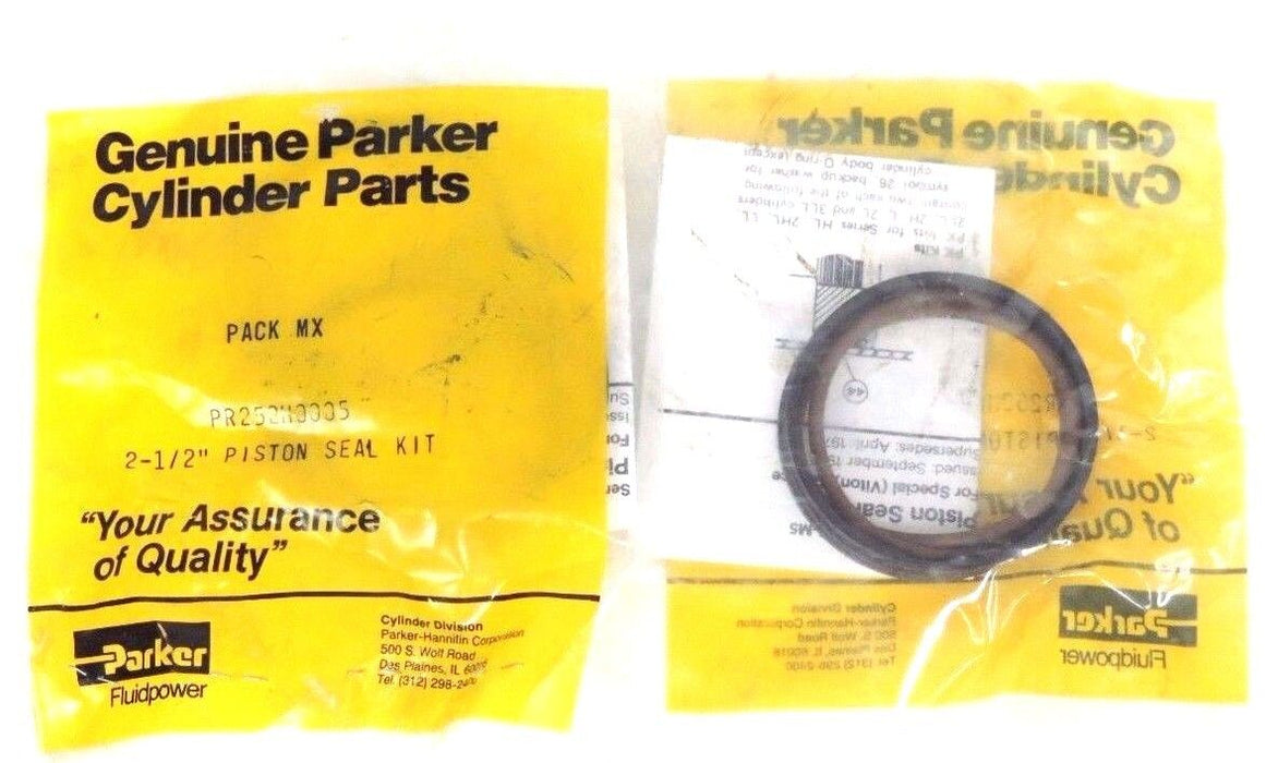 2 NIB PARKER PR252H0005 PACK MIX 2-1/2'' PISTON SEAL KITS