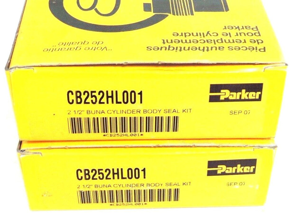 2 NIB PARKER CB252HL001 2-1/2'' BUNA CYLINDER BODY KITS