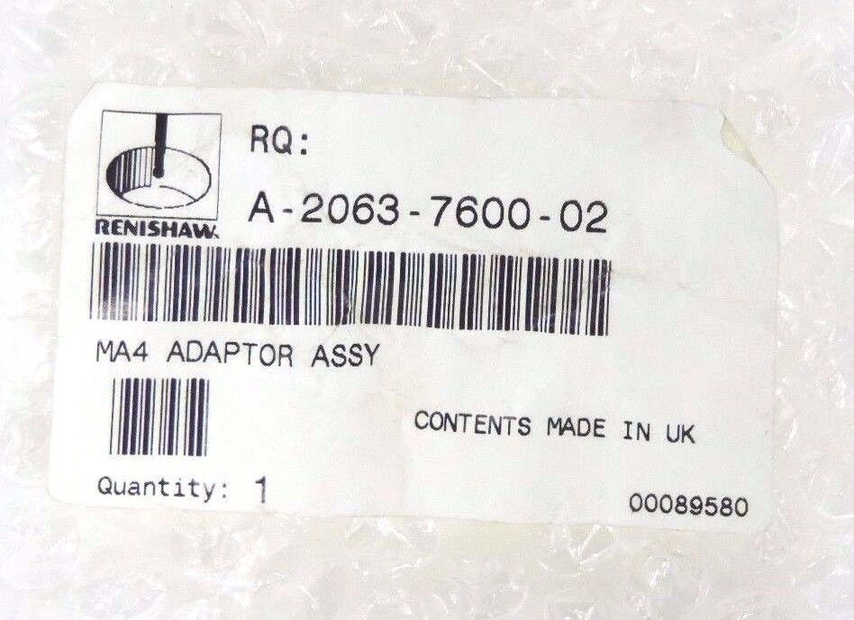NEW RENISHAW A-2063-7600-02 MA4 ADAPTOR ASSEMBLY A2063760002