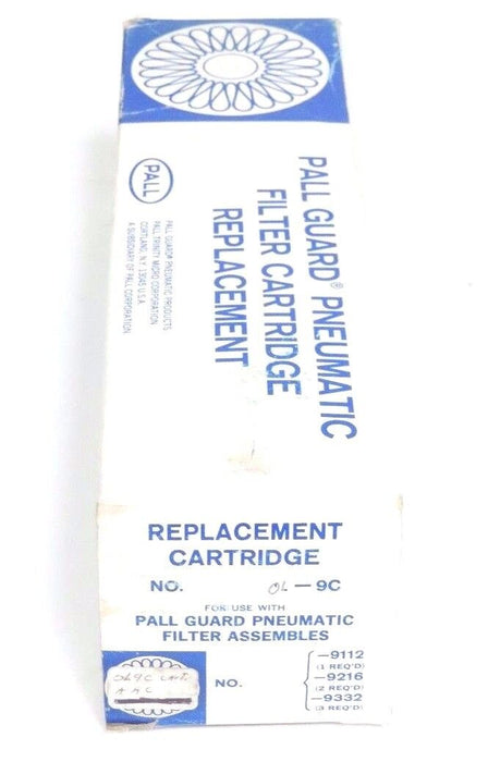 NIB PALL GUARD OL-9C PNEUMATIC FILTER CARTRIDGE REPLACEMENT 0L-9C