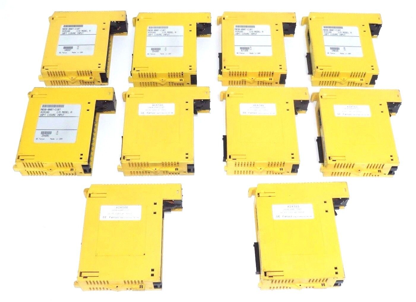LOT OF 10 FANUC A03B-0807-C107 AIA16G INPUT MODULES A03B0807C107 W/O WIRING ARMS