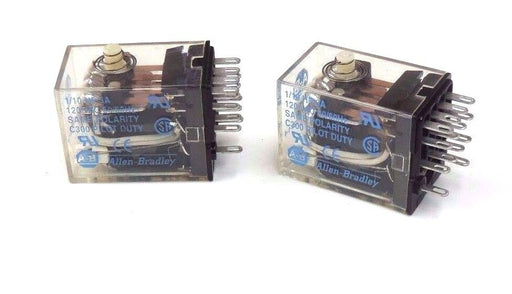 LOT OF 2 ALLEN BRADLEY 700-HC14Z24-1-4 RELAYS 700HC14Z2414, SER. B, 24VDC