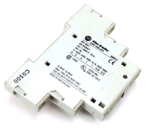 LOT OF 8 ALLEN BRADLEY 140-A11 SER. C AUXILIARY CONTACTS 660V, 10A, 140A11